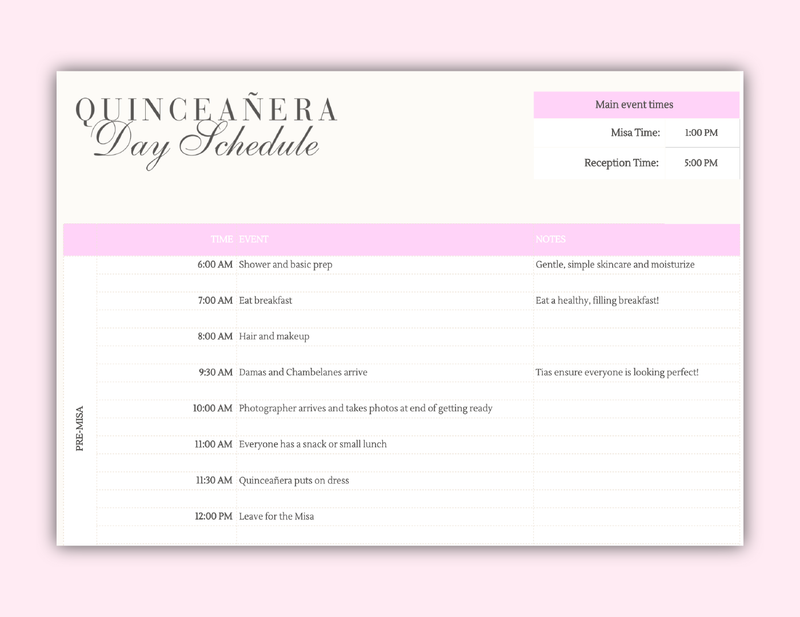 FREE Quincea era Planning Spreadsheet The Ultimate Quince To do List free-quincea-era-planning-spreadsheet-the-ultimate-quince-to-do-list